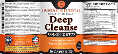 Deep Cleanse label