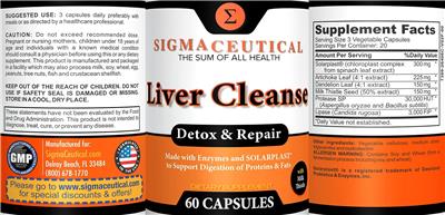 Liver Cleanse label