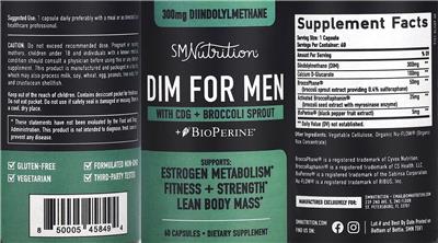 DIM For Men label