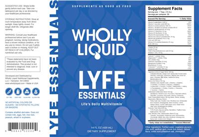 Lyfe Essentials label