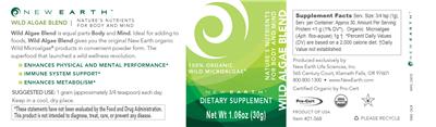 Wild Algae Blend label