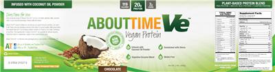 Ve Vegan Protein Chocolate label