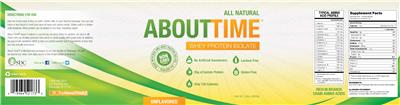 Whey Protein Isolate Unflavored label