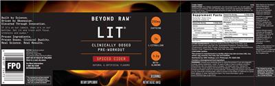 LIT Spiced Cider label