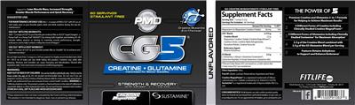CG5 Unflavored label