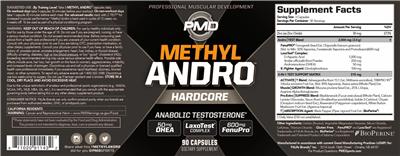 Methyl Andro Hardcore label