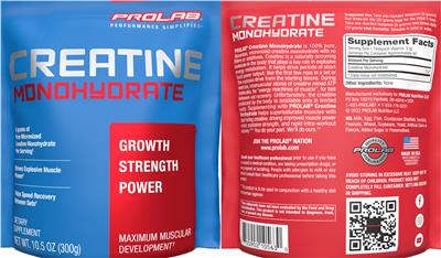 Creatine Monohydrate label