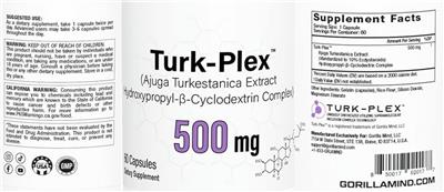 Turk-Plex 500 mg label