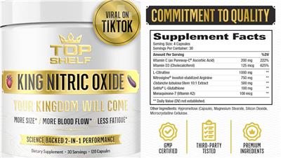 King Nitric Oxide label