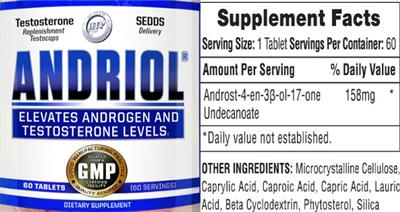 Andriol label