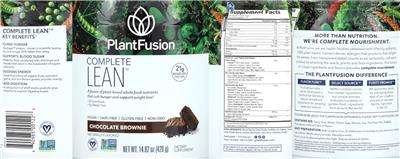Complete Lean Chocolate Brownie label