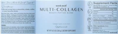 Multi-Collagen Unflavored label