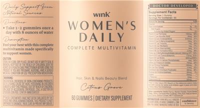 Women's Daily Complete Multivitamin label