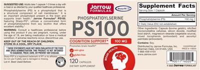 PS100 100 mg label