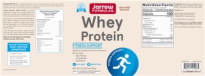 Whey Protein Chocolate Flavored label