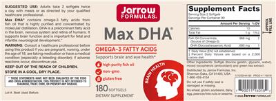 Max DHA label
