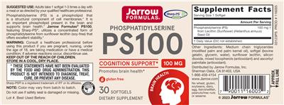 PS100 100 mg label