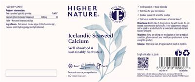Icelandic Seaweed Calcium label
