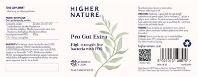 Pro Gut Plus label