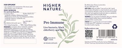 Pro Immune label