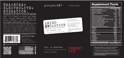 Amino Evolution Cherry Ice label