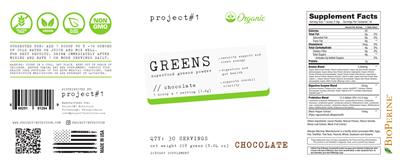 Greens Chocolate label