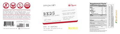 Reds Mango label