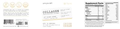 Collagen Irish Cream label