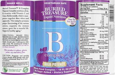 B Complete High Potency label