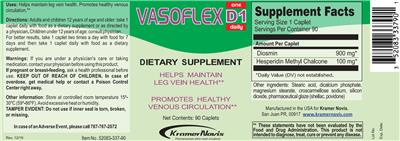 Vasoflex D1 label