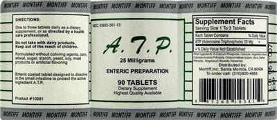 A.T.P. 25 mg label