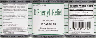 D-Phenyl-Relief label