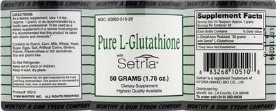 Pure L-Glutathione label