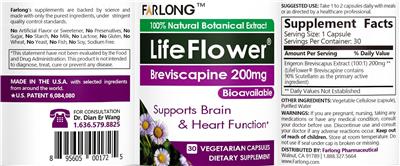 Breviscapine 200 mg label