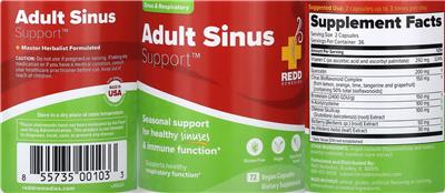 Adult Sinus Support label