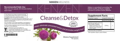 Cleanse & Detox label