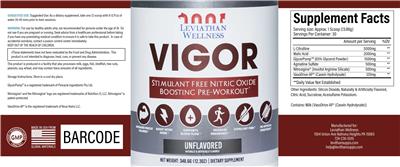 Vigor Unflavored label