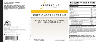 Pure Omega Ultra HP label