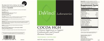 Cocoa HGH label