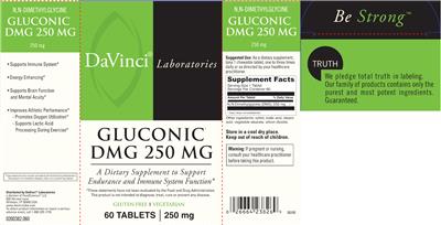 Gluconic DMG 250 mg label