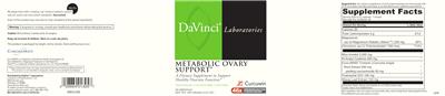 Metabolic Ovary Support label