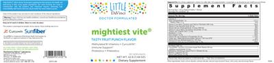 Mightiest Vite Tasty Fruit Punch Flavor label