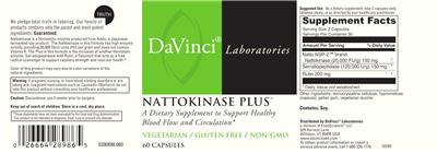 Nattokinase Plus label