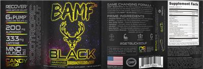 BAMF Black Candy Shop label