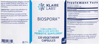 BioSpora label