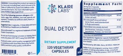 Dual Detox label