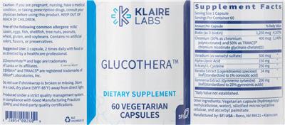 Glucothera label