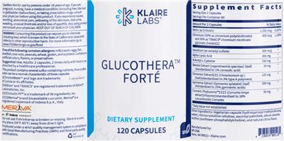Glucothera Forte label