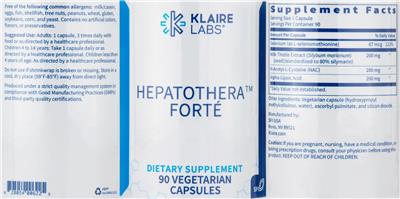 Hepatothera Forte label