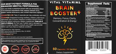 Brain Booster Plus label